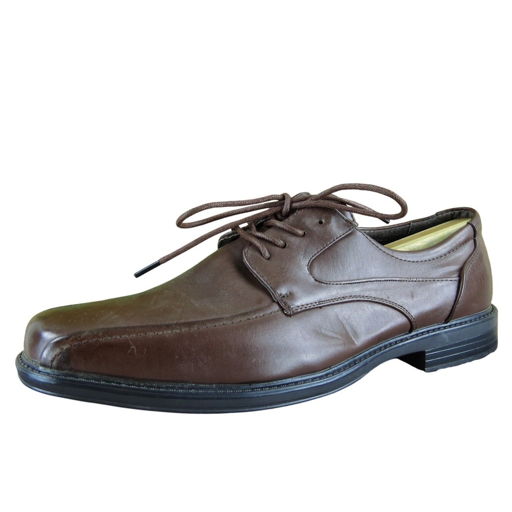 Alpine Swiss Men  Derby Oxfords Brown Synthetic Size 12 Medium Gently Used 2025‎